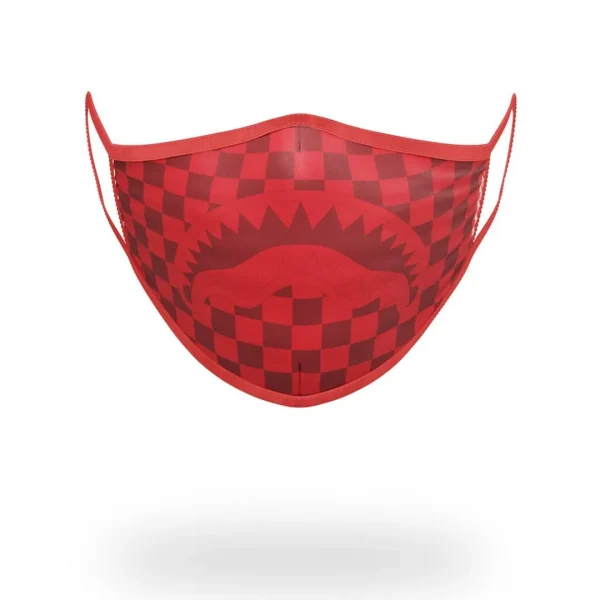 SHARKS IN PARIS (RED) FORM-FITTING MASK