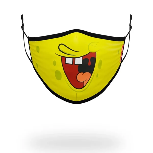 ADULT SPONGEBOB SMILE FORM FITTING FACE-COVERING