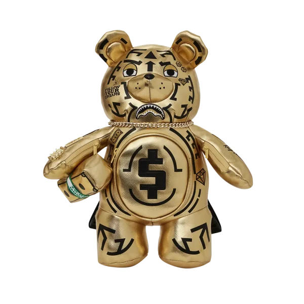 A.I.8 AFRICAN INTELLIGENCE PATH TO THE FUTURE II MEDIUM MONEYBEAR TEDDYBEAR BACKPACK