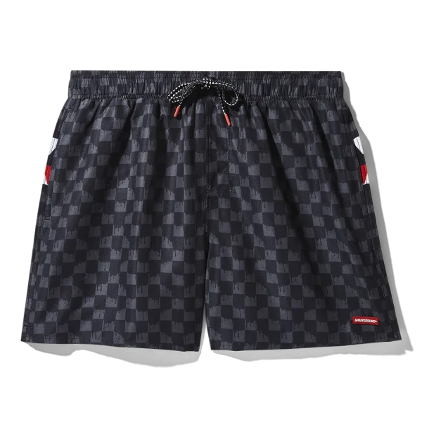 DRIP CHECK SWIM SHORTS