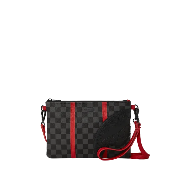 MONACO SHARK CLUB CROSSOVER CLUTCH W/ SHOULDER STRAP